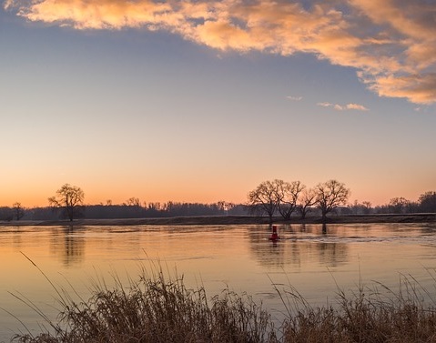 Elbe Sonnenuntergang
